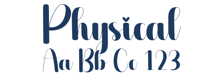 Physical Font Preview