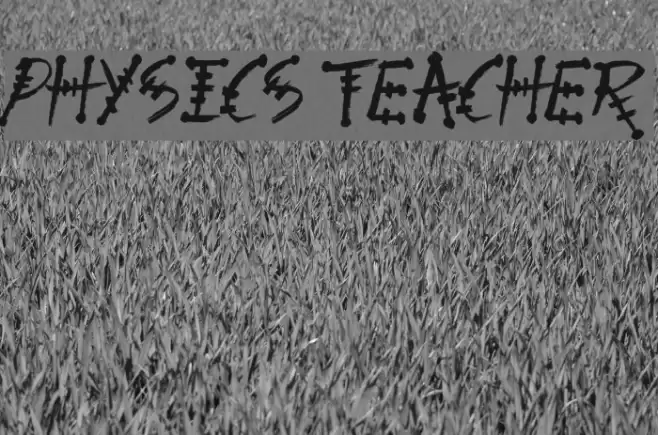 Physics Teacher Schriftart examples