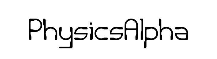 PhysicsAlpha  免费字体下载