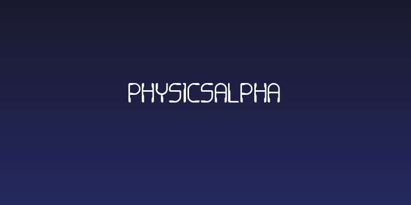 PhysicsAlpha Social Header