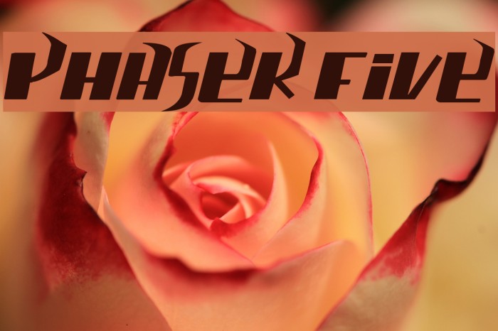 phaser five Font examples