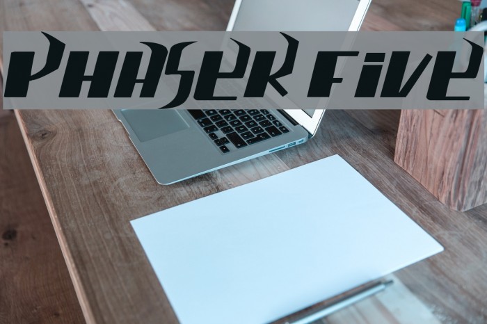 phaser five Font examples