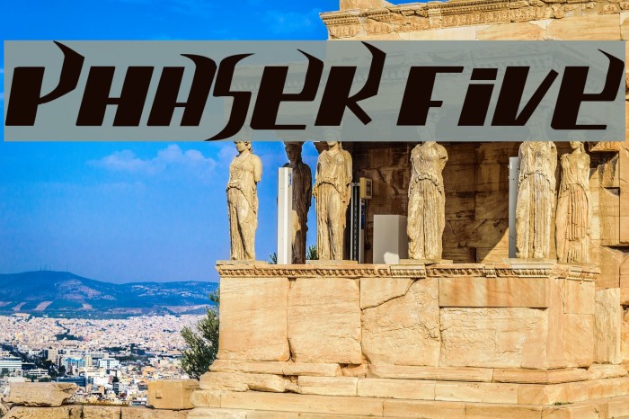 phaser five Font examples