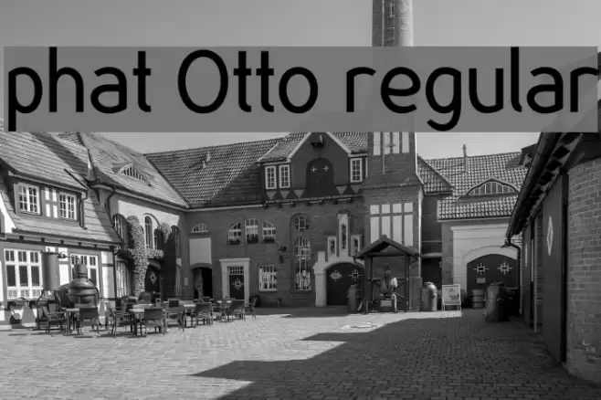 phat Otto regular Font examples
