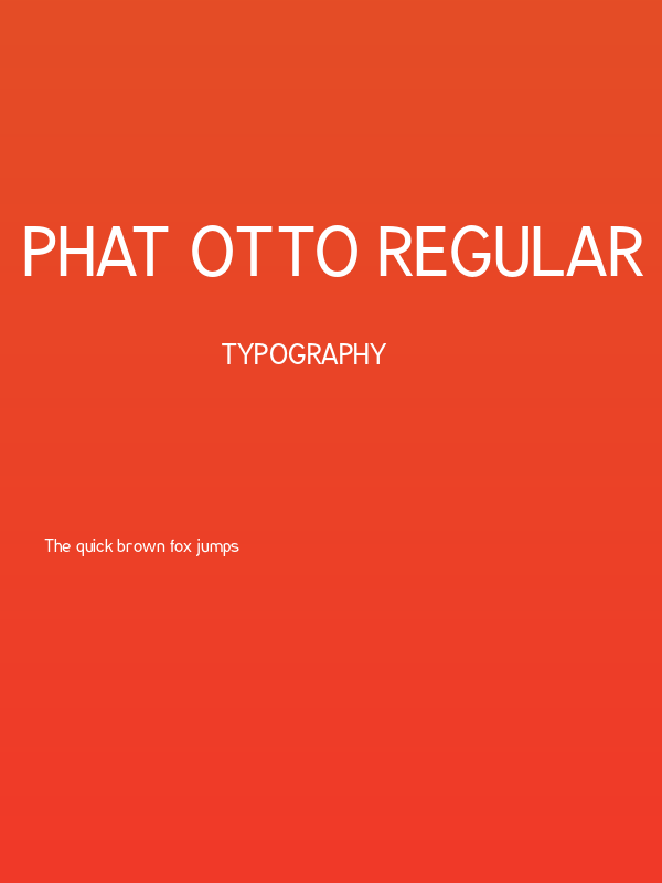 phat Otto regular Poster