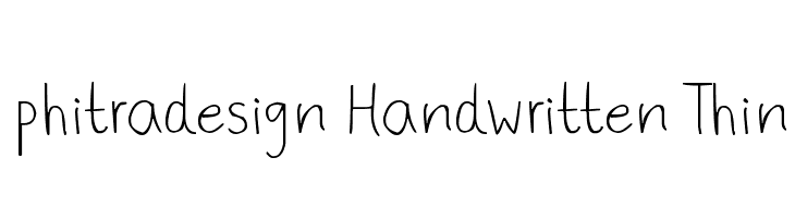 phitradesign Handwritten Thin  font caratteri gratis