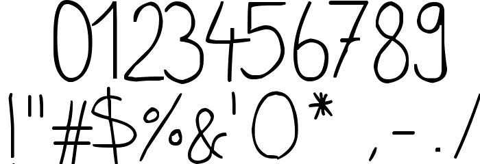 phitradesign Handwritten Thin Font OTHER CHARS