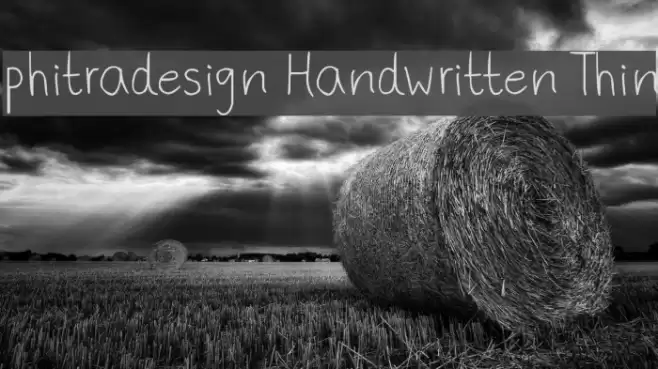 phitradesign Handwritten Thin Font examples