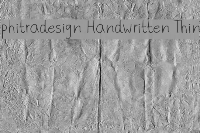 phitradesign Handwritten Thin Font examples