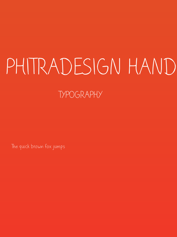 phitradesign Handwritten Thin Poster