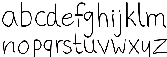 phitradesign Handwritten Thin Font LOWERCASE