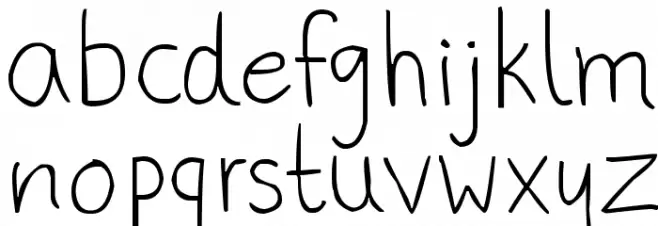 phitradesign Handwritten Thin Font Litere mici