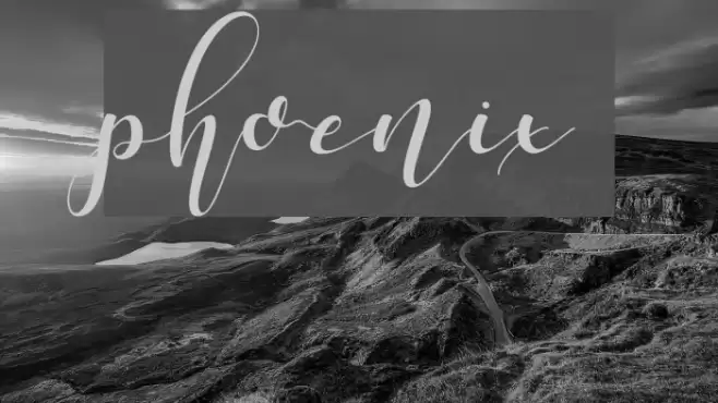 phoenix Font examples