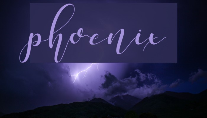 phoenix Font examples