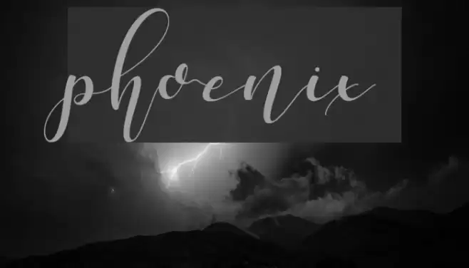phoenix Font examples
