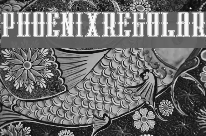 phoenixregular Font examples
