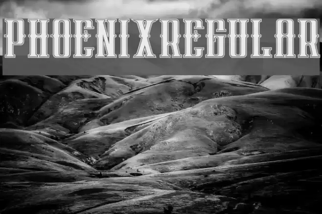 phoenixregular Font examples