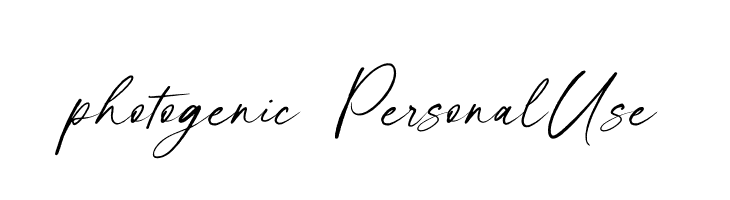 photogenic - Personal Use  Fuentes Gratis Descargar