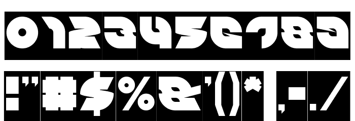 PICAAE-Inverse Font OTHER CHARS