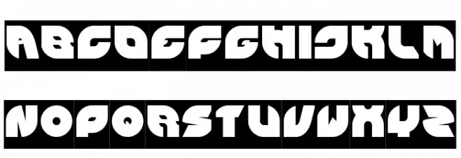 PICAAE-Inverse Schriftart Groß