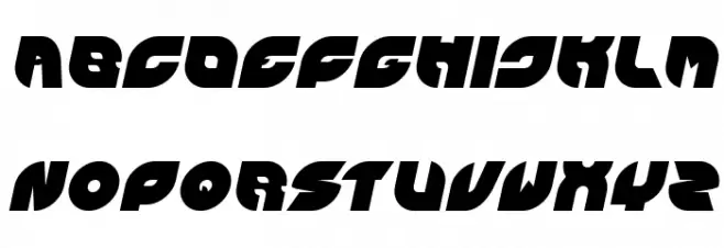 PICAAE Italic Schriftart Groß
