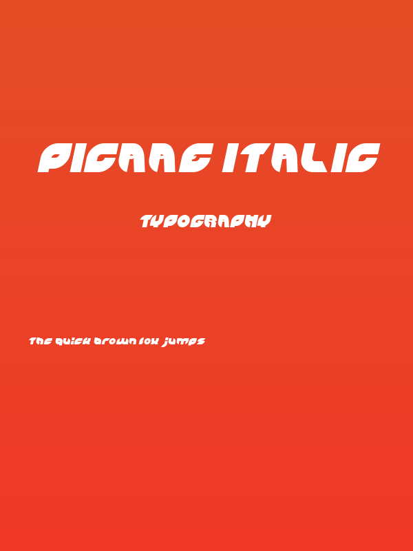 PICAAE Italic Poster