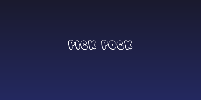 PICK POCK Social Header