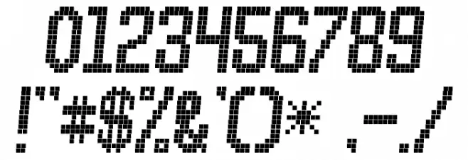 PICKSUHL Font OTHER CHARS