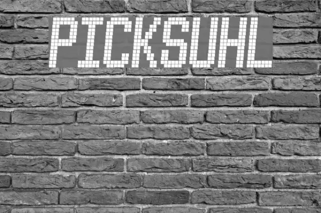 PICKSUHL Font examples