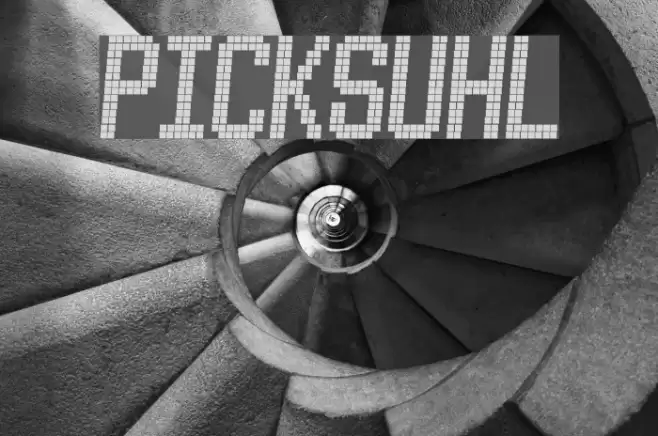 PICKSUHL Font examples