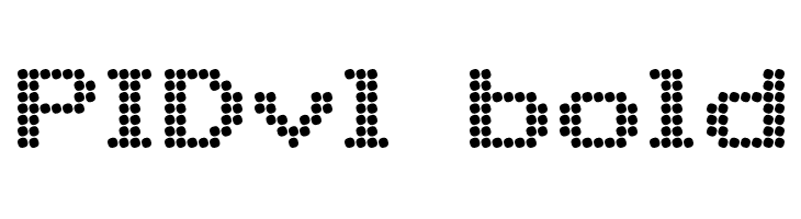 PIDvl bold Font