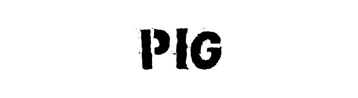 PIG  नि: शुल्क फ़ॉन्ट्स डाउनलोड