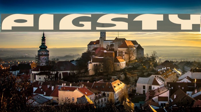 PIGSTY Font examples