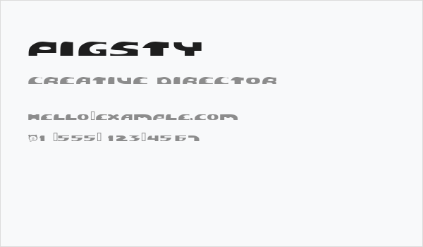 PIGSTY Business Card
