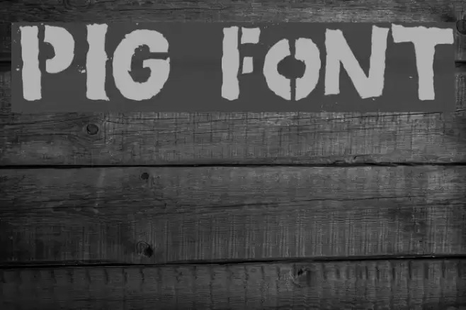PIG Font examples