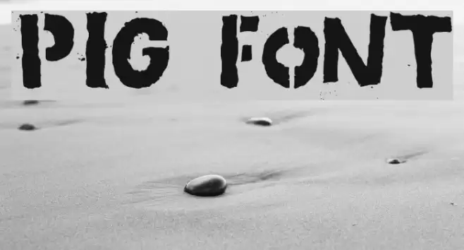 PIG Font examples