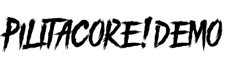 PILITACORE! DEMO  baixar fontes gratis