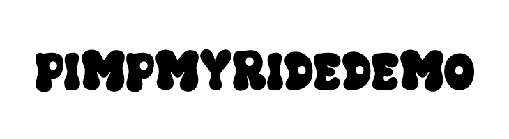 PIMP MY RIDE DEMO  Free Fonts Download