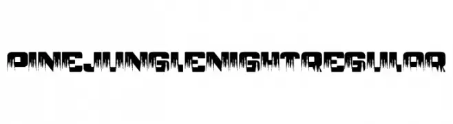PINE JUNGLE NIGHT Regular  Fuentes Gratis Descargar