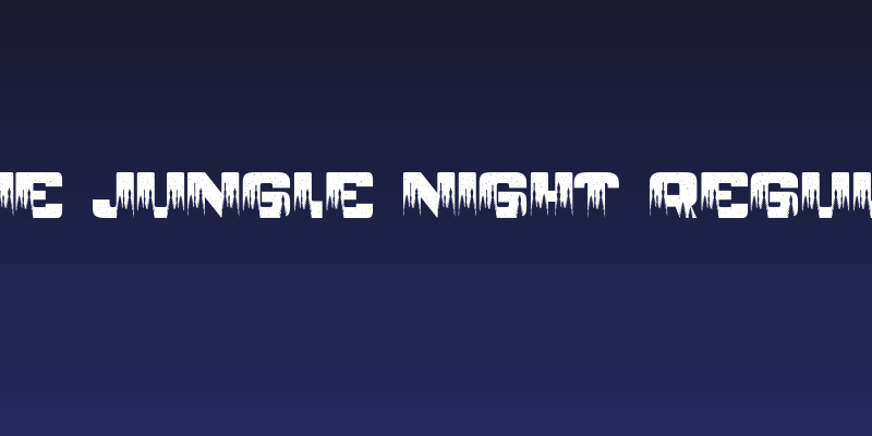 PINE JUNGLE NIGHT Regular Social Header