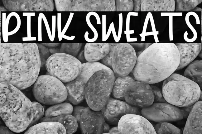 PINK SWEATS Font examples