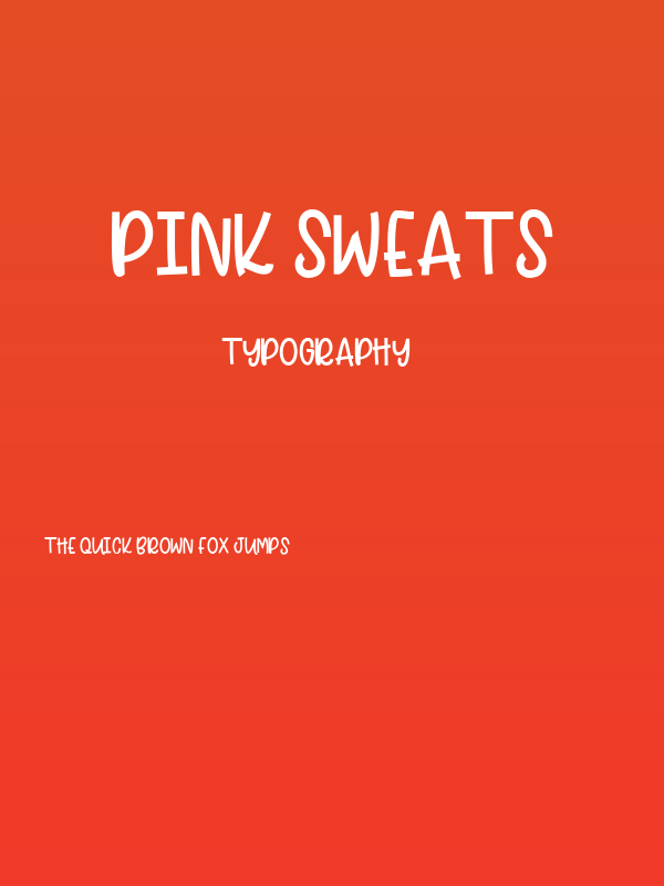 PINK SWEATS Poster