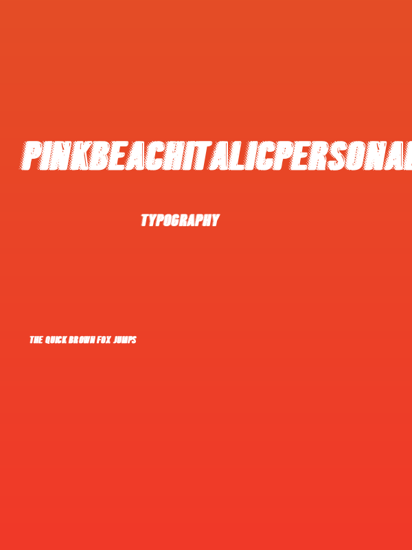 PINKBEACHITALICPERSONALUSE-It Poster