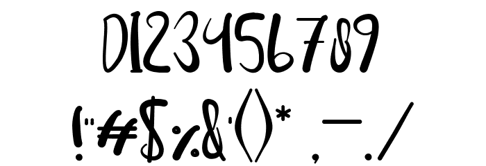 PINKY LOVE Font OTHER CHARS