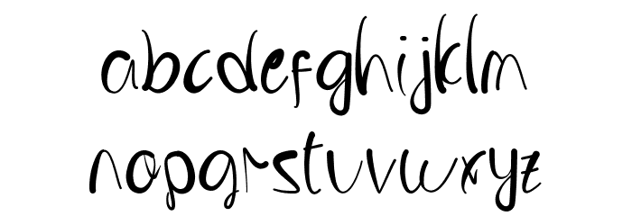 PINKY LOVE Font LOWERCASE