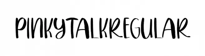 PINKYTALKRegular  font caratteri gratis