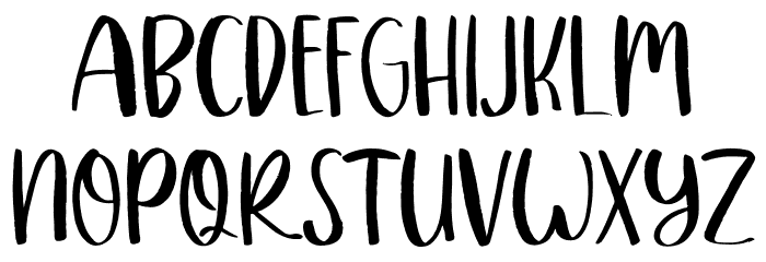 PINKYTALKRegular Font LOWERCASE