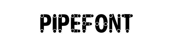 PIPEFONT  フリーフォントのダウンロード