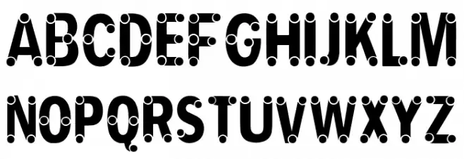 PIPEFONT Schriftart Groß