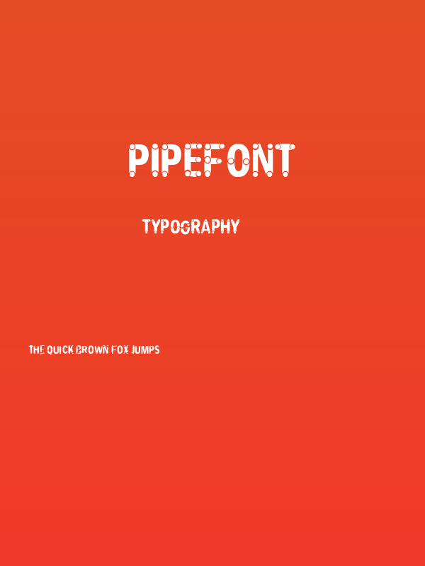 PIPEFONT Poster